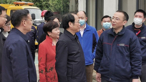 市委常委、市委统战部部长谭小平来湖南华汛开展“民企大走访，同心